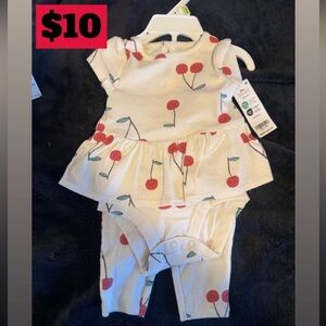 Cherry Print Kids Outfit
